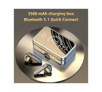 (White) TWS Bluetooth 5.1 Earphones 3500mAh Charging Box Wireless Headphone 9D Stereo Sports Waterproof Earbuds HIFI Stereo IPX7