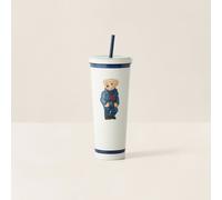 White Vaso con pajita Polo Bear TALLA ÚNICA