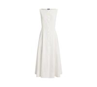 White Vestido de algodón con paneles 44