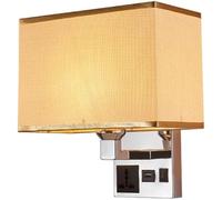 White Wall Sconces Set of Two, Bedside Wall Lights for Bedroom, Plug in Wall Sconce with Usb Ports and Outlets, Modern Wall Lamp for Mirror Kitchen Living Room Hallway, E26