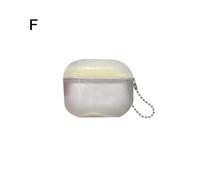 (white)White (F) for airpods 4$ Applicable to AirPods4 earphone shell quicksand Apple earphone protective cover tpu luminous