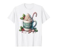 White Winter Themed Coffee Graphic For Hot Chocolate Lover Camiseta