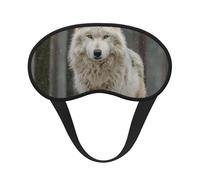 White Wolf - Máscara opaca para dormir, suave, transpirable, para viajes, yoga, meditación, camping, uso
