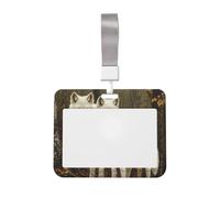 White Wolves in The Woods - Funda para tarjetas de identificación deslizante, plástico duro, protector de etiqueta de nombre para enfermeras y oficina