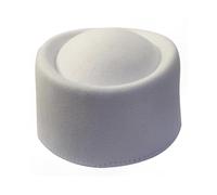 (White)Yellow Homburg Fedora Hat for Men & Women - Elegant Western Style Flat Top Headwear for Casual Wear