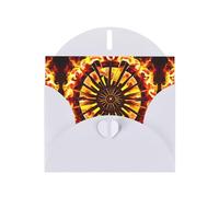 White YYHWHJDE Turning the Flame - Tarjeta de felicitación de 6 x 4 pulgadas, diseño moderno y único para varias ocasiones