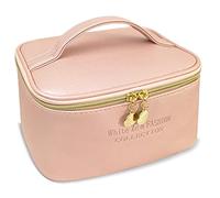 White Ze Bolsa de Maquillaje de Viaje, Neceser de Maquillaje Impermeable, Neceser Organizador de Maquillaje Profesional, Bolsa de cosméticos para Mujeres y niñas
