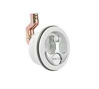 Whitecap Industries S-226WC Chrome Plated Zamac and White Nylon Keyed Lock T- Handle Latch