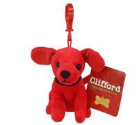 Whitehouse Leisure Clifford The Big Red Dog 4" 10cm Super Soft Gift Quality Plush Bag Clip/Key Clip