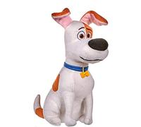 Whitehouse Leisure International Ltd. Mascotas (The Secret Life of Pets 2) - Peluche MAX, Perro Blanco con Manchas Marrones 29 cms. - Calidad Super Soft - Precio por Modelo (Sentado).