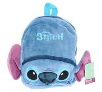 Whitehouse Leisure Mochila infantil de peluche compatible con Lilo & Stitch, para guardería y escuela, suave y ligera, para niños y niñas, 2 versiones, Stitch, Talla única