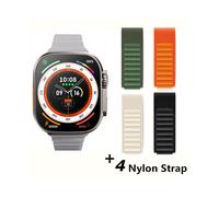 (WhiteHY-4GS)2025 Reloj inteligente 9 ultr Pro MAX Gen 2, pantalla de 49 mm, alta frecuencia de actualización,