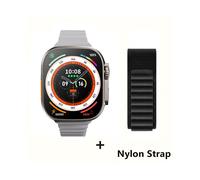 (WhiteHY-BlackGS)2025 Reloj inteligente 9 ultr Pro MAX Gen 2, pantalla de 49 mm, alta frecuencia de