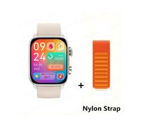 (WhiteHY-GoldGS)2025 HK95 PRO MAX Reloj inteligente PK Serie 9 Reloj para adultos con tornillo fijo derecho Pulsera