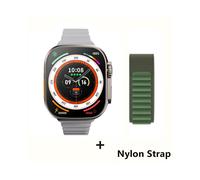 (WhiteHY-GreenGS)2025 Reloj inteligente 9 ultr Pro MAX Gen 2, pantalla de 49 mm, alta frecuencia de