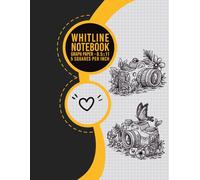 Whiteline Notebook: A4 8.5" x 11" Engineering And Students White Lines Ruled Note Pad with Graph Gray Paper