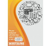 Whiteline Notebook: Grid Gray Paper Notepad White Lines Graph Ruled For Offices, College Students, University, A4 Large 8.5"x11" 60 Sheets