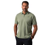 WHITELISTED Jp1880 Poloshirt, Halbarm, Zipper, bis 8 XL Camisa, Verde eucalipto, 3XL Hombres