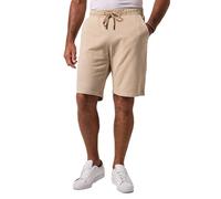 WHITELISTED Jp1880 Sweat-Bermuda, Elastikbund, Vintage Look, bis 8 XL Pantalón, Arena, L Hombres
