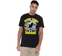 WHITELISTED Jurassic Park Roarsome Grandad T Shirt, Black Camiseta, Negro, 5XL Unisex Adulto