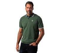 WHITELISTED Poloshirt, Bauchfit, Piqué, Halbarm, bis 8 XL Camisa, Verde Oscuro, 6XL Hombres