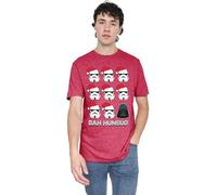 WHITELISTED Star Wars Empire Bah Humbug T Shirt, Red Camiseta, Rosso, XXL Unisex Adulto