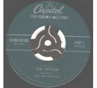 Whiteman, Paul - Whiteman, Paul Stan Kenton's Milestones 7" Capitol 9266 VG 1950sUS pressing, piano solo by Leonard Pennario