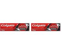 Whitening Toothpaste With Activated Carbon Max White Charcoal 75 Ml (Paquete de 2)