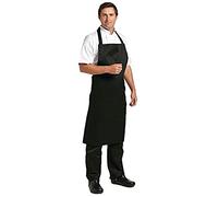 Whites Chefs Apparel B887 - Delantal (polialgodón, talla XL, negro