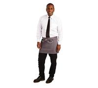 Whites Chefs Clothing B157 Delantal corto Bistro, carbón, 750 mm de ancho, 373 mm de longitud