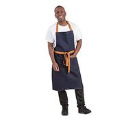 Whites Chefs Clothing B980 Southside Bistro Delantal de polialgodón, 700 mm x 1000 mm, Denim Blue/Tan