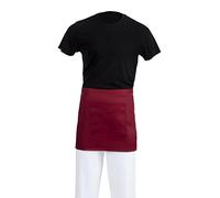 Whites Chefs Clothing BB177 - Delantal corto de polialgodón, 373 mm x 750 mm, color burdeos