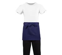 Whites Chefs Clothing BB179 - Delantal corto de polialgodón, 373 mm x 750 mm, color azul marino