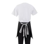 Whites Chefs' Clothing Southside - Delantal para bistro (700 x 430 mm), color negro