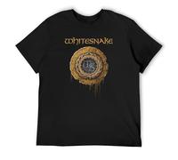 Whitesnake 1987 Fashion Unisex 100% Cotton Short-Sleeve T-Shirts Black XXXL