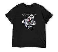 Whitesnake Greatest T-Shirt Graphic Top Printed Shirt Short-Sleeve tee Mens Black XL