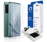 Whitestone - Protector de pantalla de cristal de cúpula para OnePlus 10 Pro, escudo de cristal templado completo con tecnología de dispersión de líquidos - Paquete de dos