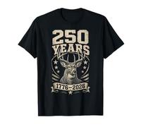 Whitetail Buck Deer Hunting 4 de Julio Bandera Estadounidense Camiseta