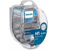 Bombilla halógena PHILIPS H1 WhiteVision Ultra 12V/55W, 2 Pieza
