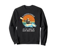 Whitewater Kayak Chico como Un Chico Normal Excepto Mucho Más Fresco Sudadera