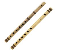 Whitewhale Indian Bansuri - Juego de flautas de bambú (incluye 2 flautas: Fipple & Transverse - Instrumentos musicales indios para uso profesional