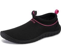 WHITIN Agua Zapatos para Mujer Exterior Verano Secado rápido Baño Nadar Navegar Respirable Playa Piscina Descalzo Negro Rosa Tamaño 39