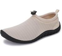 WHITIN Mujer Playa Agua Zapatos para Unisexo Secado rápido Verano Baño Nadar Cómodo Navegar Descalzo Beige Tamaño 40