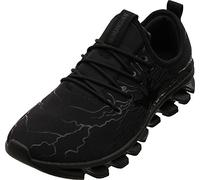 WHITIN Tenis Anchos de Lona para Hombre | Suela Zero Drop | Calzado Minimalista, Black, 10 US Wide