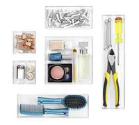 Whitmor 6789-3065 6-Section Clear Drawer Organizer