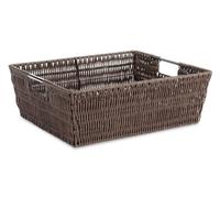 Whitmor Java Rattique - Cesta de almacenamiento para estantes, 1 unidad (paquete de 1)