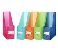 Whitmor Organizador de revistas, Juego de 5, Multicolor