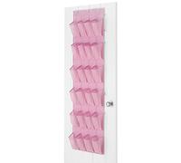Whitmor Organizador de Zapatos con 24 Bolsillos, Color Rosa