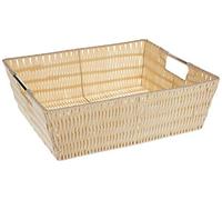 Whitmor Rattique - Bolsa para estantes, 13 pulgadas de profundidad x 15 pulgadas de ancho x 5 pulgadas de alto, color café