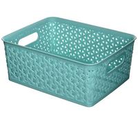 Whitmor Resin Form Tote-Small-Turquoise Bolso, Polirresina, Turquesa, S